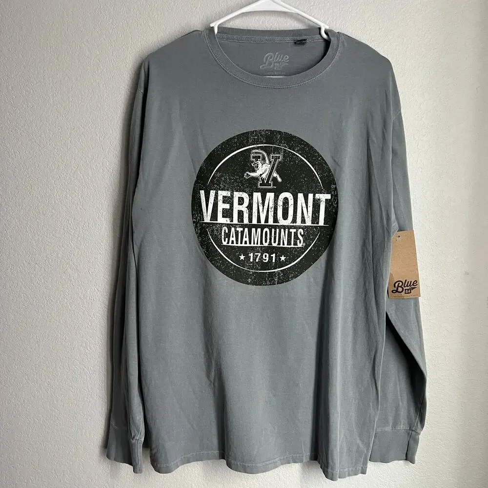 NWT Vermont Catamounts Long Sleeved T-Shirt Size M - Picture 2 of 6
